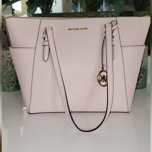 Nwt MICHAEL KORS CHARLOTTE LARGE TOP ZIP SHOULDER TOTE BAG